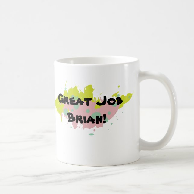 De Café Grande caneca personalizada do trabalho (esquema (Direita)