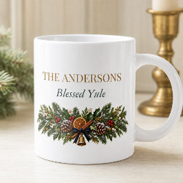 De Café Grande Caneca Personalizada do Yule ao Luar no Solstício
