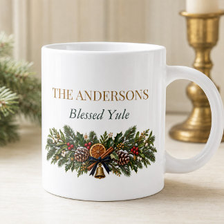 De Café Grande Caneca Personalizada do Yule ao Luar no Solstício