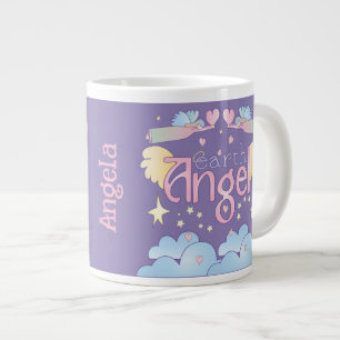 De Café Grande Caneca Personalizada Jumbo Anjo da Terra – Céu Pas