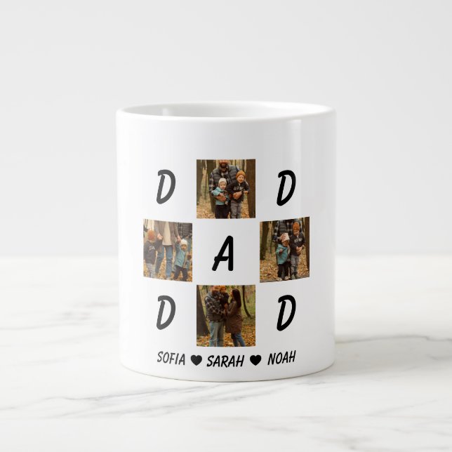 De Café Grande Caneca Personalizada para o Papai | Presente com F (Frente)