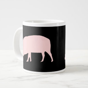 De Café Grande Caneca Rosa