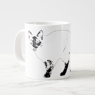 De Café Grande Caneca Sharp Eyes, Bold Lines