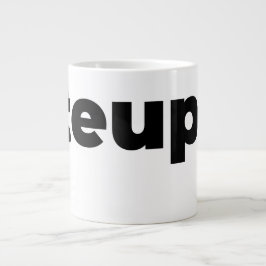 De Café Grande Caneca Steups - Preta