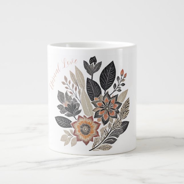 De Café Grande Caneca Temática Amor Eterno (Frente)