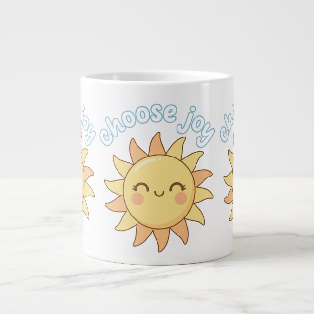 De Café Grande Caneca Temática Escolha a Alegria (Frente)