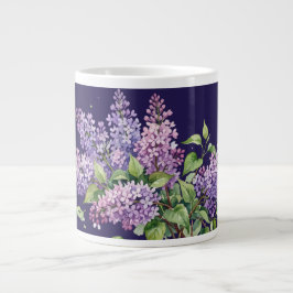 De Café Grande Caneca temática Lilases da Primavera