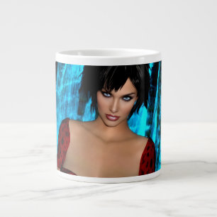 De Café Grande caneca temática O Mundo por trás dos Olhos