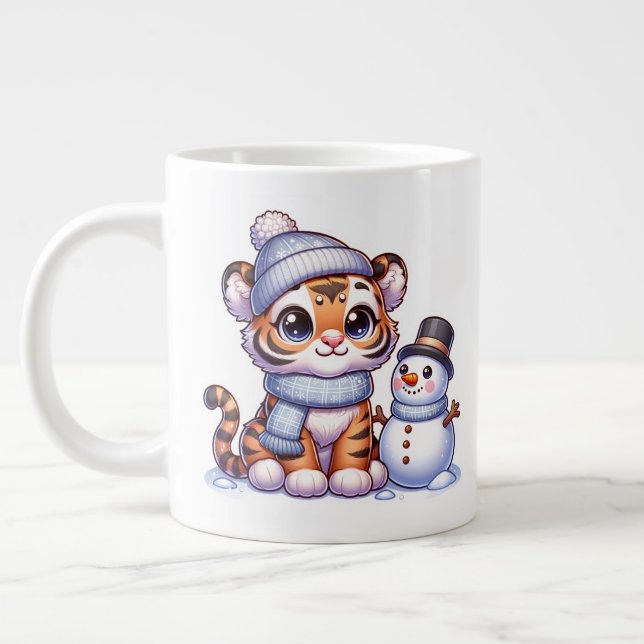 De Café Grande Caneca Tigre Jumbo (Esquerda)