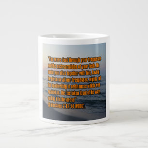 De Café Grande Colossians 2:13-14 WEBU Caneca