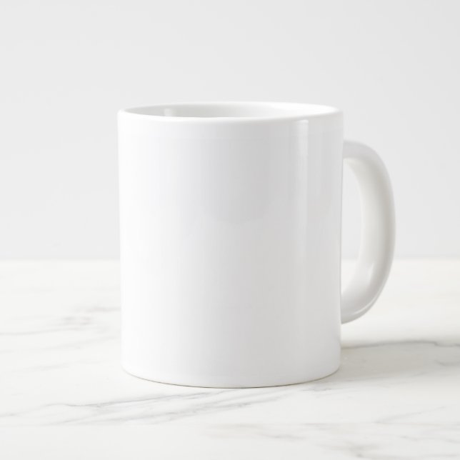 De Café Grande Crie sua própria caneca personalizada branca (Frente Esquerda)