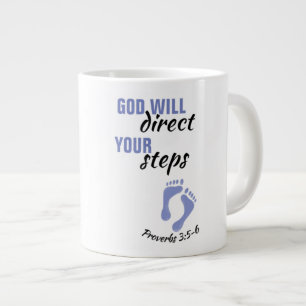 De Café Grande "Deus Proverá" Caneca Jumbo
