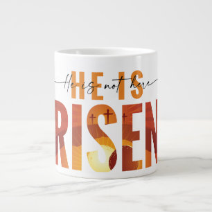 De Café Grande Ele Ressuscitou Caneca Especialidade Fé Ressurreiç