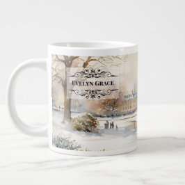 De Café Grande Elegante Winter Kensington Gardens Londres Caneca