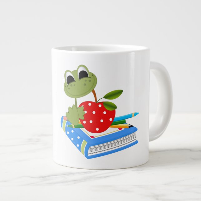 De Café Grande Escola é Legal - Caneca Jumbo (Frente Esquerda)