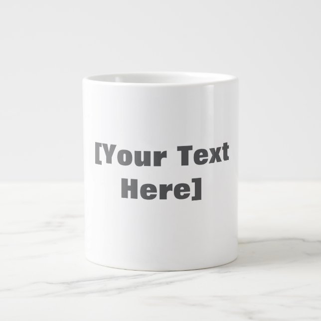 De Café Grande Esta não é uma caneca personalizada (Frente)