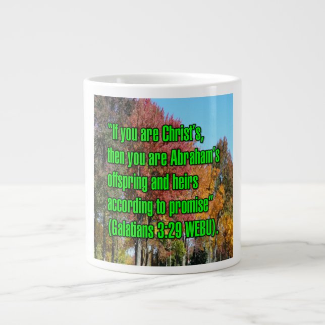 De Café Grande Gálatas 3:29 WEBU Caneca (Frente)