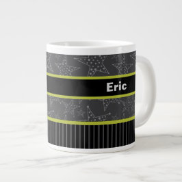 De Café Grande Gift Mug para Ele, caneca personalizada, Cinza