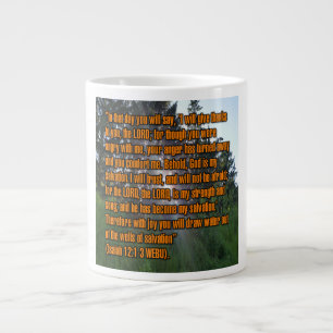 De Café Grande Isaiah 12:1-3 WEBU Caneca