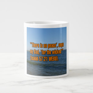 De Café Grande Isaiah 57:21 WEBU Caneca
