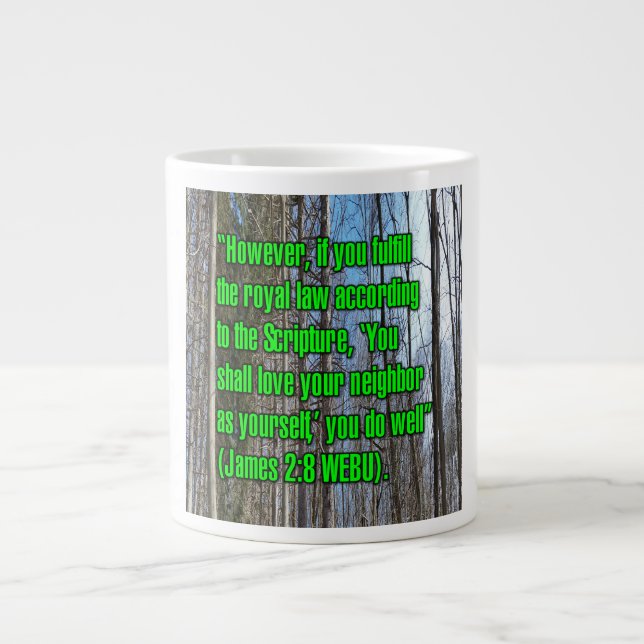De Café Grande James 2:8 WEBU Caneca (Frente)