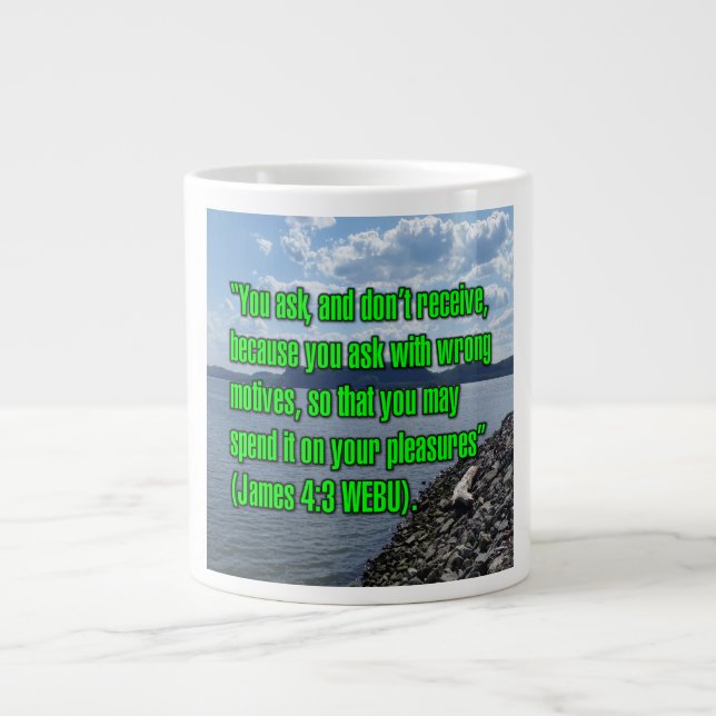 De Café Grande James 4:3 WEBU Caneca (Frente)