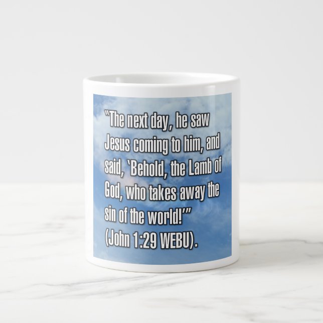 De Café Grande João 1:29 WEBU Caneca (Frente)