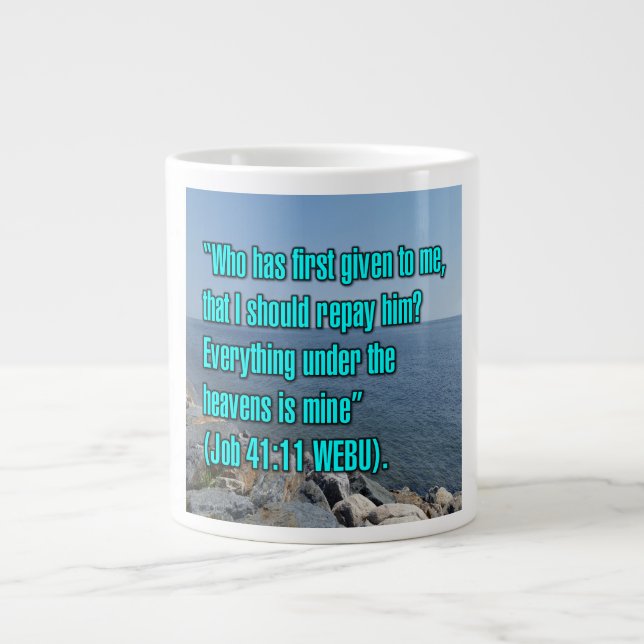 De Café Grande Job 41:11 WEBU Caneca (Frente)