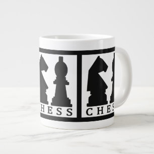 De Café Grande Jumbo caneca CHESS