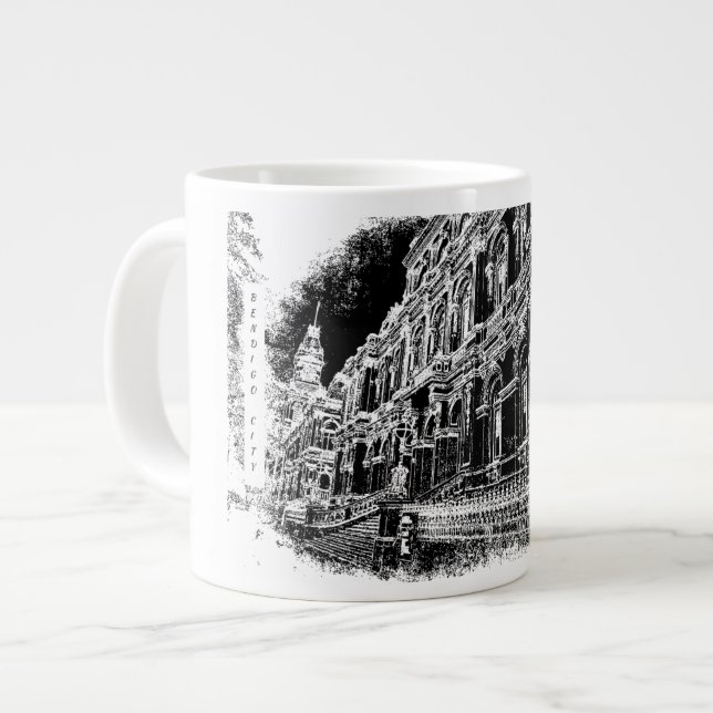 De Café Grande Jumbo Mug , caneca especial (Frente Esquerda)