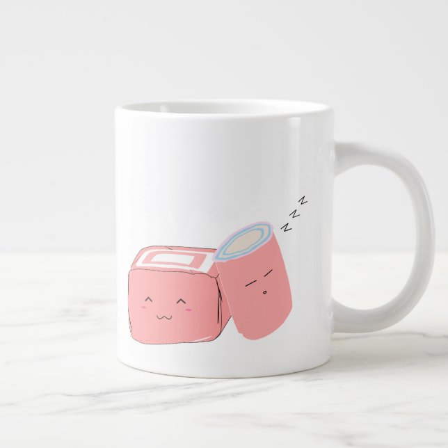 De Café Grande Kawaii Marshmallow | Caneca Especial (Direita)