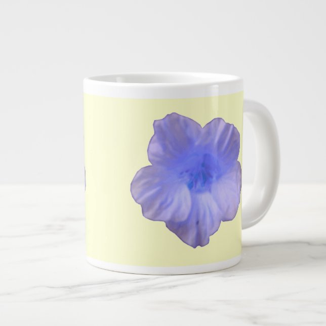 De Café Grande Linda caneca azul-nasturtium (Frente Esquerda)