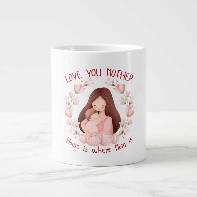 De Café Grande Lindo caneca da mãe (Frente)