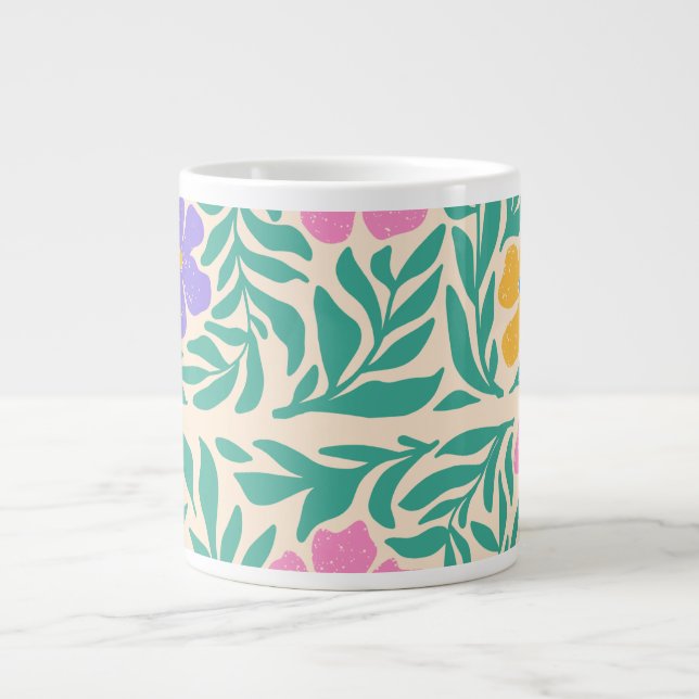 De Café Grande Logotipo da caneca flawrs (Frente)