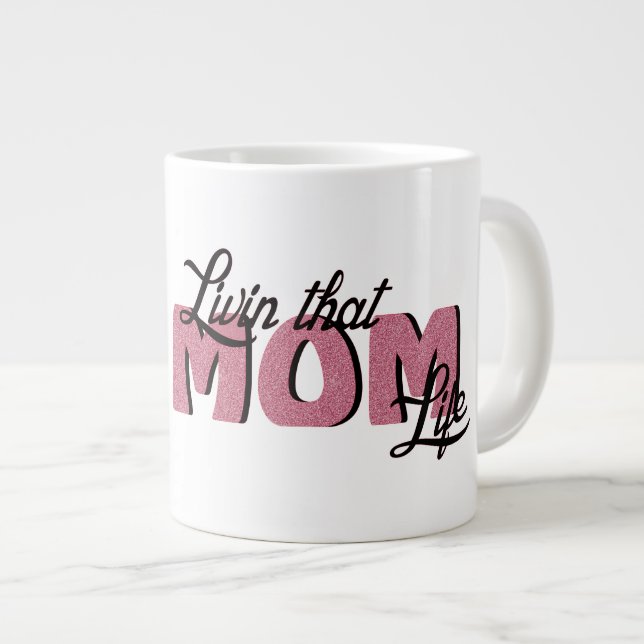 De Café Grande Mãe - Caneca Jumbo (Frente Esquerda)