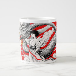 De Café Grande Majexpressa Dragão e caneca guerreira