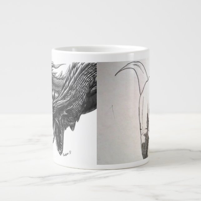 De Café Grande Mega caneca (Frente)