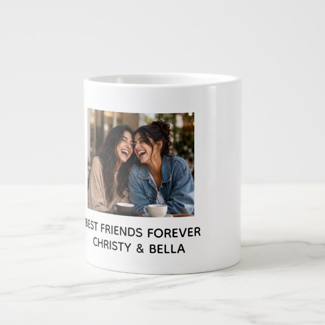 De Café Grande MELHORES AMIGAS PARA SEMPRE caneca personalizada c (Frente)