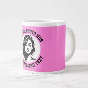 De Café Grande Minha Face em uma Caneca Gigante Personalizada COR