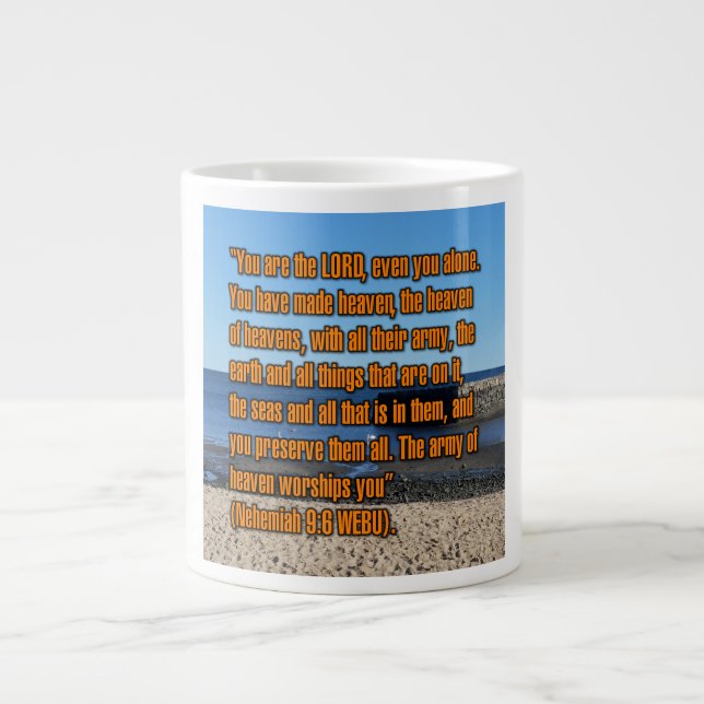 De Café Grande Nehemiah 9:6 WEBU Caneca (Frente)