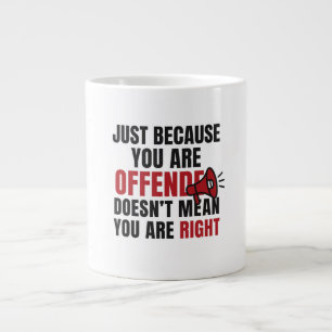 De Café Grande Ofendido não significa caneca direita