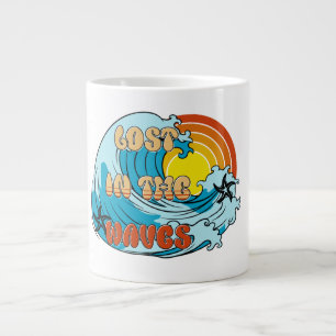 De Café Grande Perdida na caneca das ondas