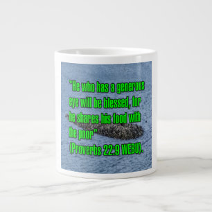 De Café Grande Provérbios 22:9 WEBU Caneca
