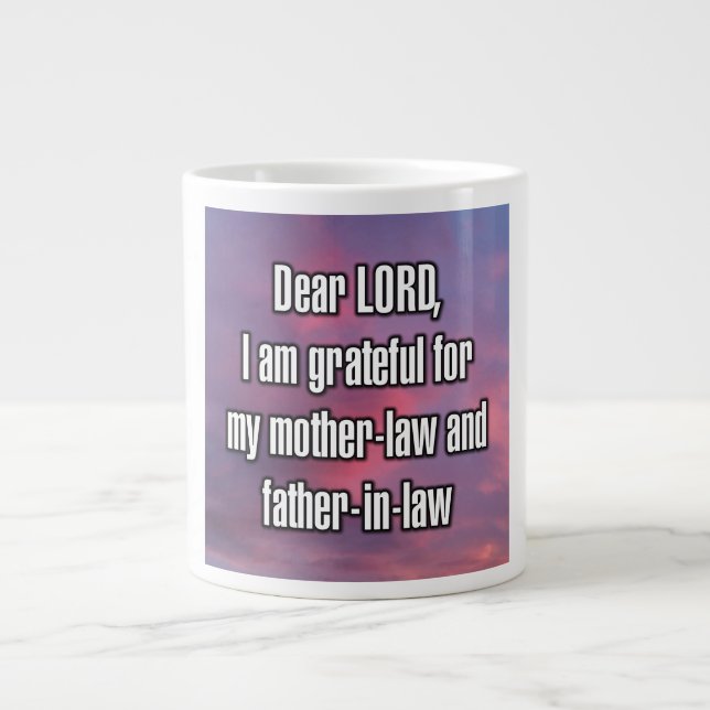 De Café Grande Querido SENHOR, sou grato pela minha mãe... Caneca (Frente)