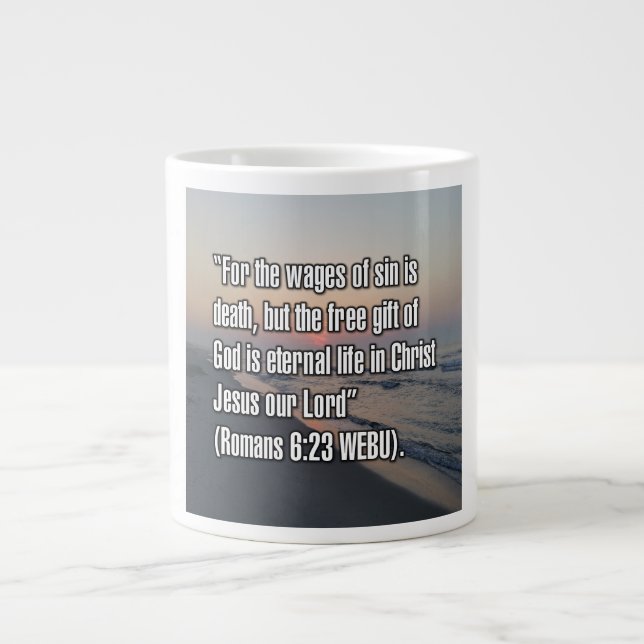 De Café Grande Romanos 6:23 WEBU Caneca (Frente)