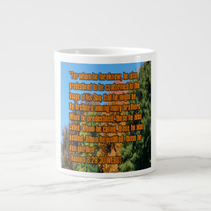De Café Grande Romanos 8:29-30 WEBU Caneca