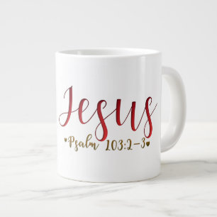 De Café Grande SALMO 103:2-3 Caneca Jumbo