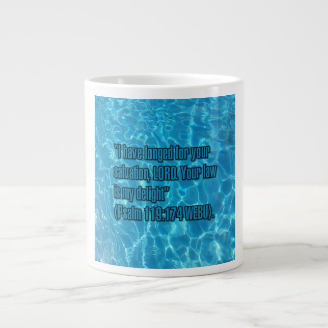 De Café Grande Salmo 119:174 WEBU Caneca (Frente)