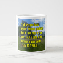 Salmo 52:9 WEBU Caneca