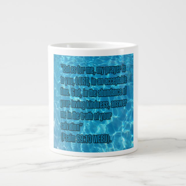 De Café Grande Salmo 69:13 WEBU Caneca (Frente)